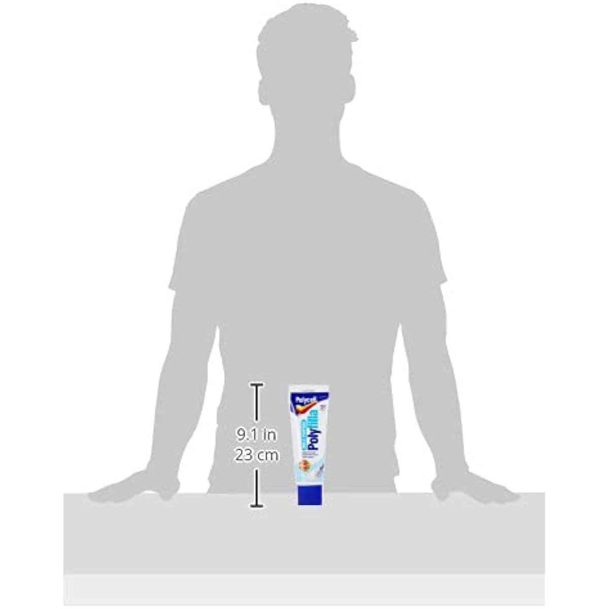 Polycell PLCMPP330GS Multi-Purpose Polyfilla Ready Mixed, 330g, White – Interior/Exterior Filler for Walls & Wood