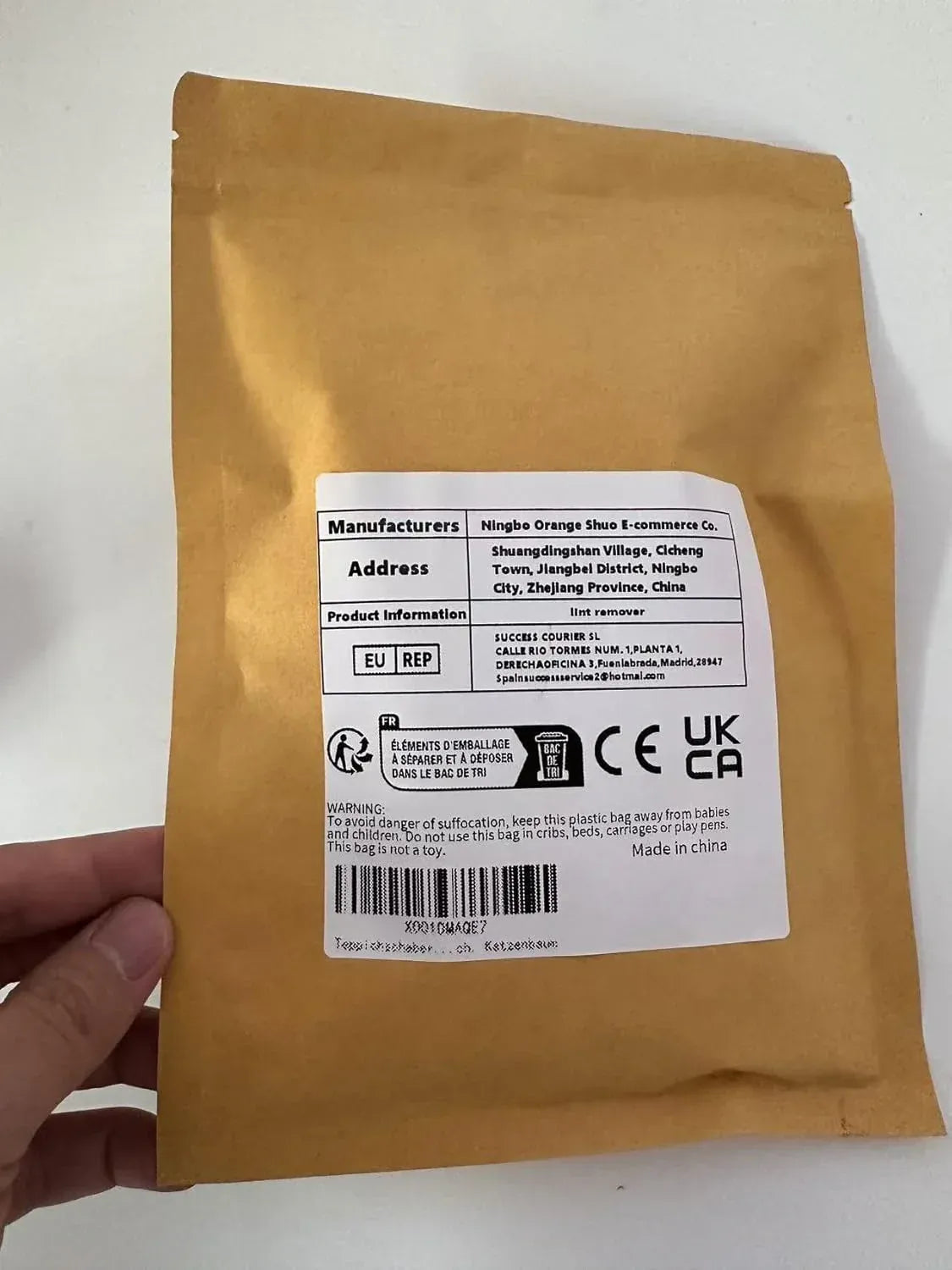 Portable Lint Remover, Reusable Double-Sided Carpet and Clothes Fuzz Shaver, Pet Hair and Dust Remover, 1 Pack