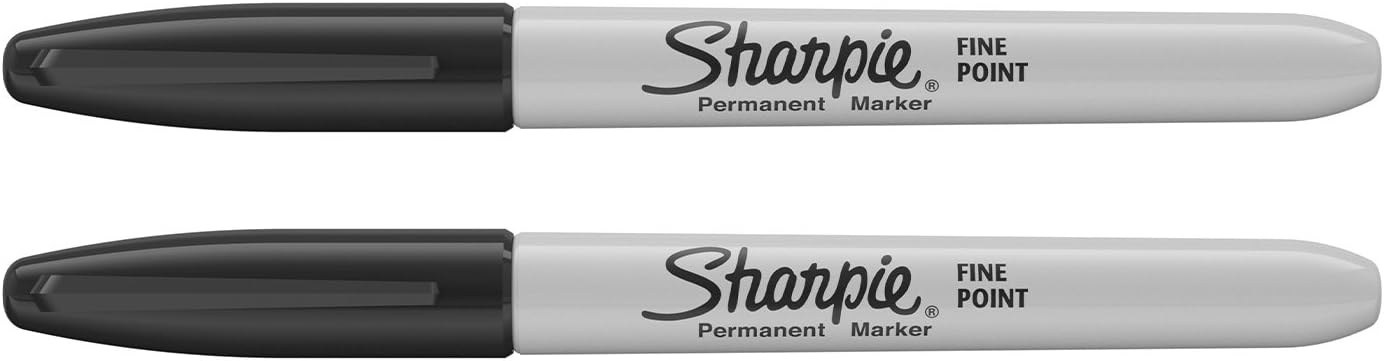 Sharpie Fine Point Permanent Marker - Black (Pack of 2)