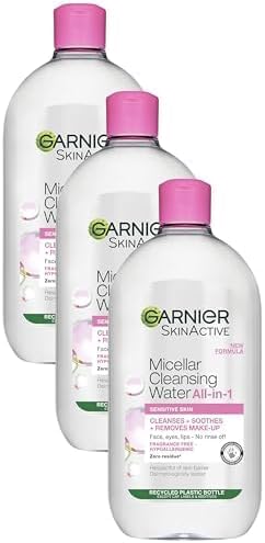 Garnier Micellar Cleansing Water 700ml, Gentle Face Cleanser and Makeup Remover for All Skin Types