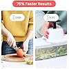 6-in-1 Vegetable Chopper and Slicer, Manual Mandoline Cutter for Onion, Potato, and Salad, White