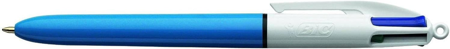 BIC Retractable Ballpoint Pens, 'Original 4 Colours' Multi-coloured Medium Point (1.0mm), Pack of 3