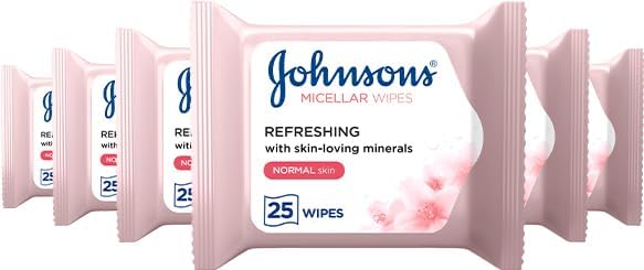 Johnson's Face Care Make Up Be Gone Refreshing Wipes - Pack of 25