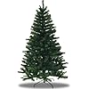 Classic Artificial Green Pine Christmas Tree, Unlit Realistic Branches Xmas Tree for Indoor Holiday Decoration (4ft–7ft)