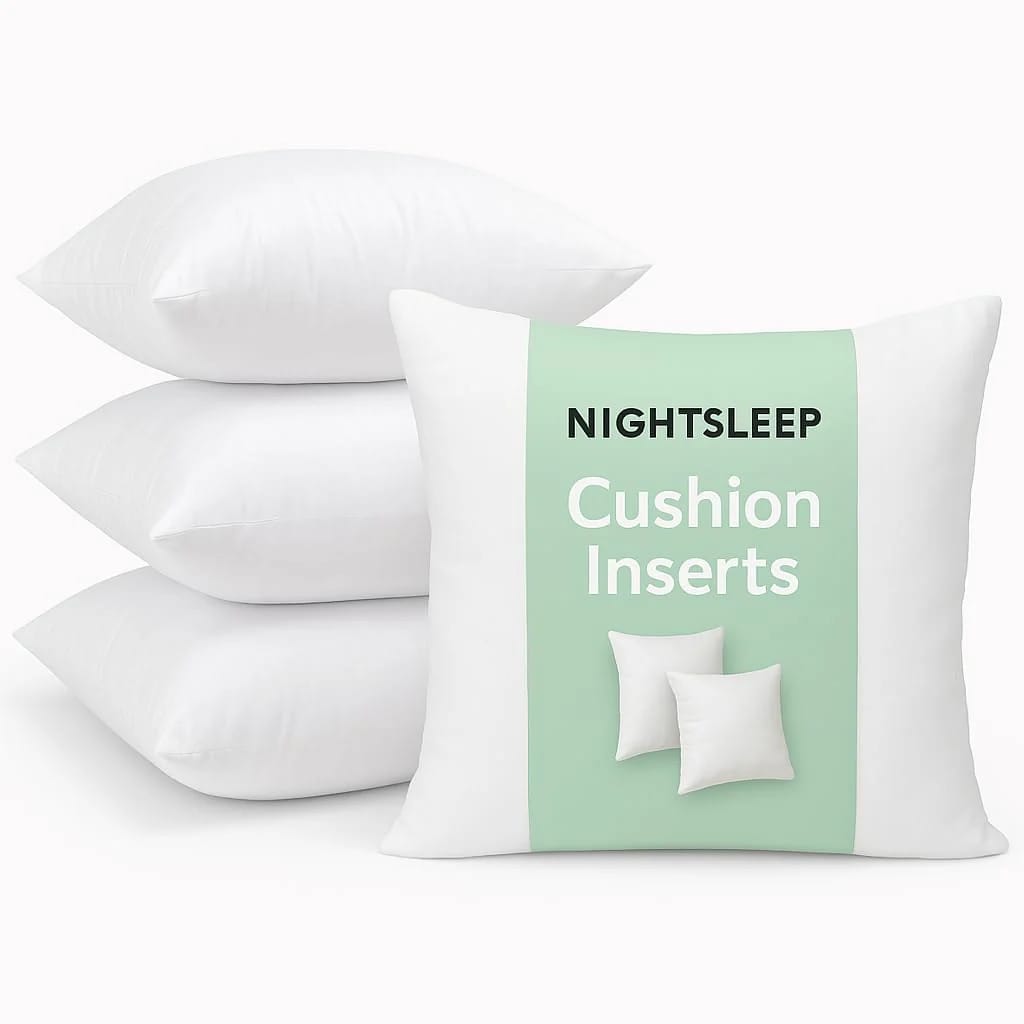 NIGHTSLEEP Pack of 4 Extra Deep Filed 18x18 Inches Cushion Pads Inserts Fillers Scatters
