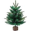 45cm Mini Artificial Christmas Tree with Stand, Small PVC Tabletop Xmas Tree for Home or Office Holiday Decoration