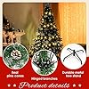 GIGALUMI 4ft Fold-Out Artificial Christmas Tree with Snow and Real Pine Cones, Retractable Indoor Pine Xmas Decoration