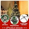 GIGALUMI 4ft Fold-Out Artificial Christmas Tree with Snow and Real Pine Cones, Retractable Indoor Pine Xmas Decoration