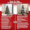 KLASS 6ft Artificial Christmas Tree, Green PVC Realistic Xmas Tree with 700 Tips and Metal Stand, Premium Holiday Decoration