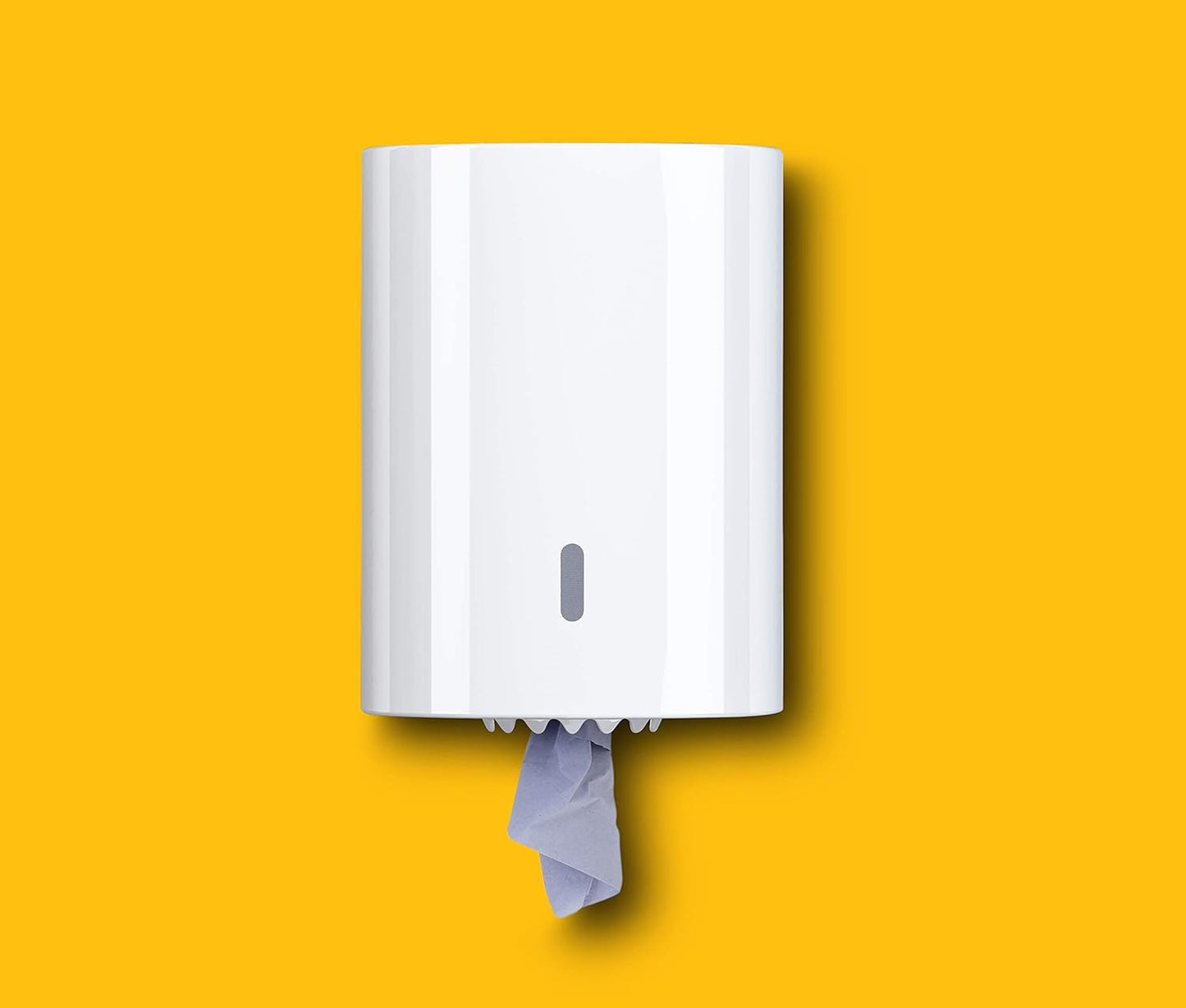 AmazonCommercial Multipurpose Wiping Paper, 2-ply Centrefeed, Blue Roll Recycled, 6 Rolls (1 pack), 450 Sheets per Roll, Sheet Size: 30 x 20 cm