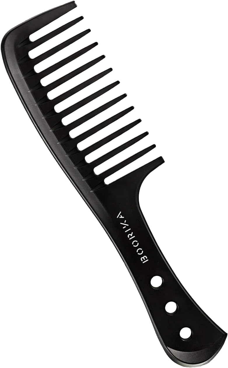 Wide-Tooth Comb – Smooth, Sturdy, and Anti-Static Comb for Long, Wet, or Curly Hair – Perfect for Defining and Detangling Curls