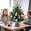 45cm Mini Artificial Christmas Tree with Stand, Small PVC Tabletop Xmas Tree for Home or Office Holiday Decoration