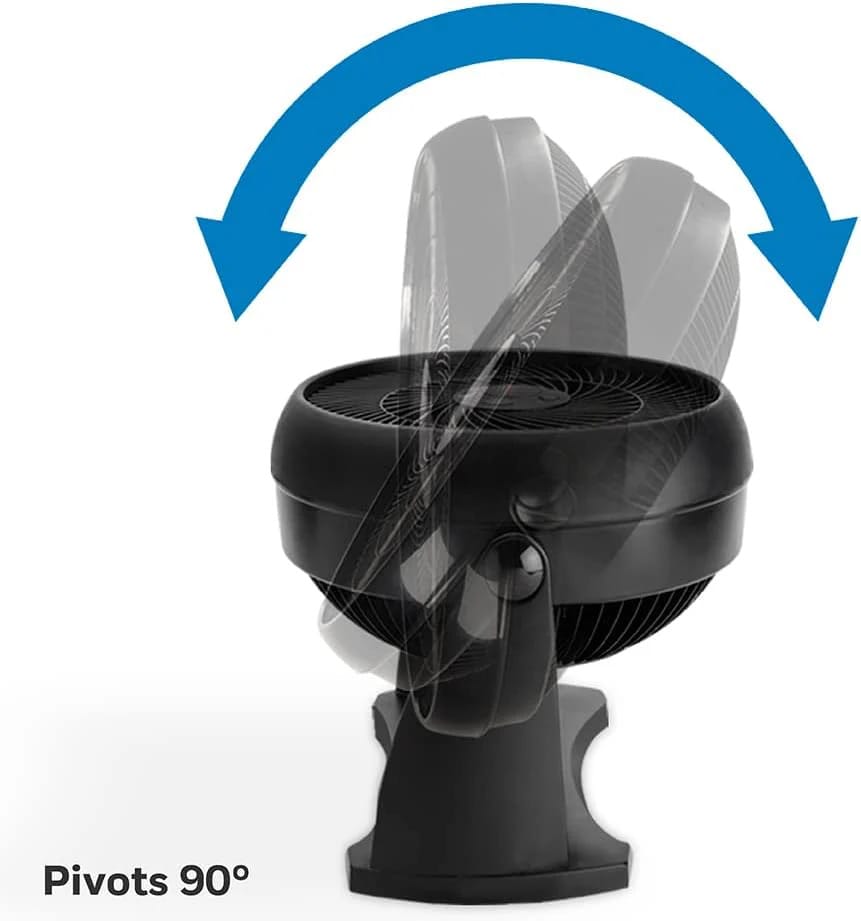 Honeywell TurboForce Power Fan (Quiet Operation Cooling, 90° Variable Tilt, 3 Speed Settings, Wall Mount Feature, Table Fan) HT900E