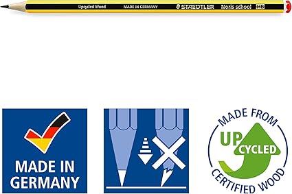 STAEDTLER 121-2 BK5D Noris School Graphite Pencils - HB Degree (Pack of 5), Grey