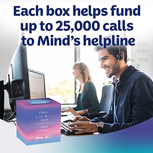 Kleenex® Take a Moment Collection Tissues - 12 Cube Tissue Boxes - in Aid of Mind - Contains 4 Different Designs