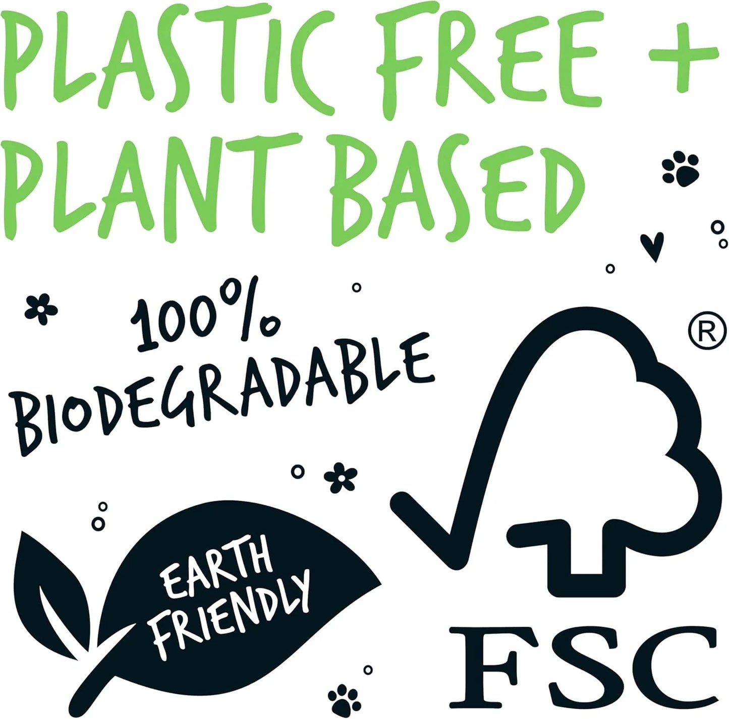 BUGALUGS Dog Wipes, 110 Biodegradable Plastic-Free Pet Wipes, Fragrance-Free, for Full Body, Eyes, Ears, Paws, and Bum, Dogs, Puppies, and Cats