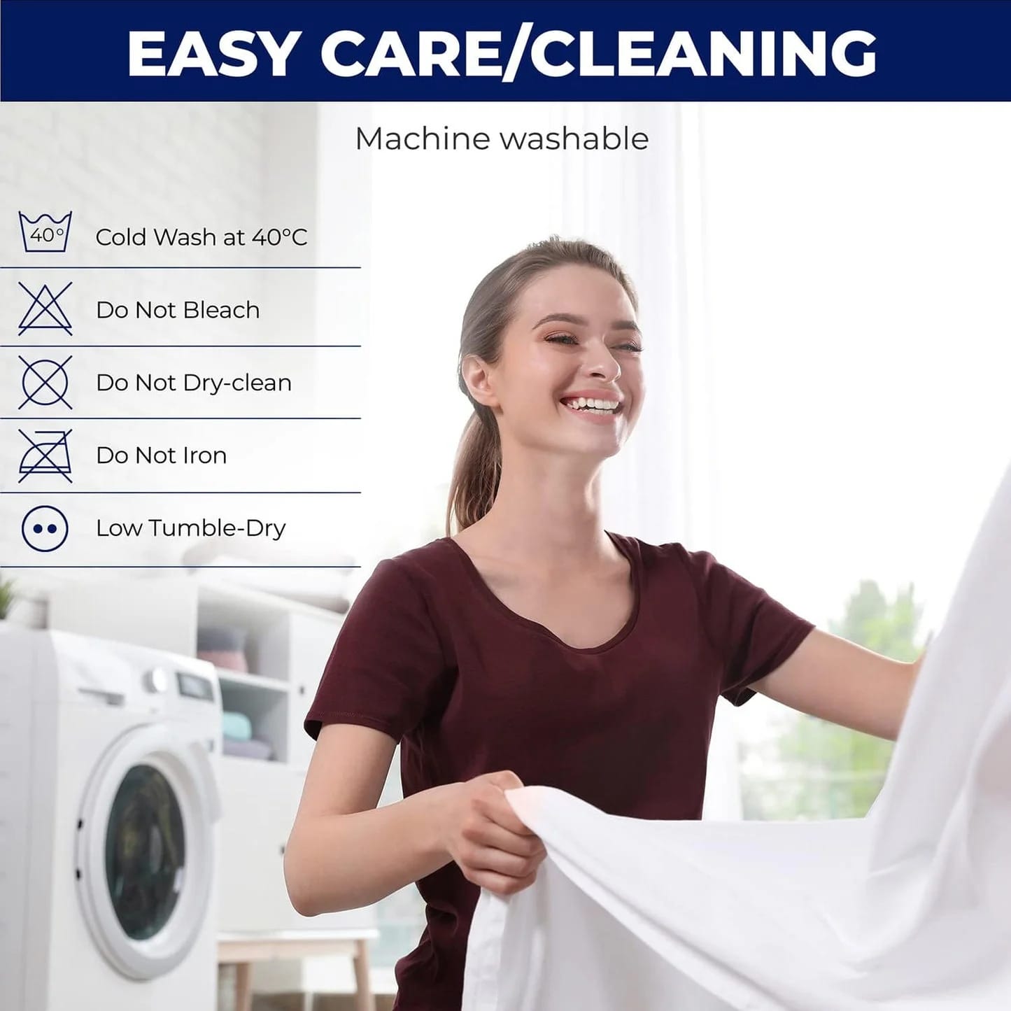 Caroline Shatuik Waterproof Mattress Protector King |40cm Extra Deep Fitted King Size Waterproof Bed Protector Topper | Non Noisy & Breathable Mattress Cover King Size Bed(152 X 200 +40CM)