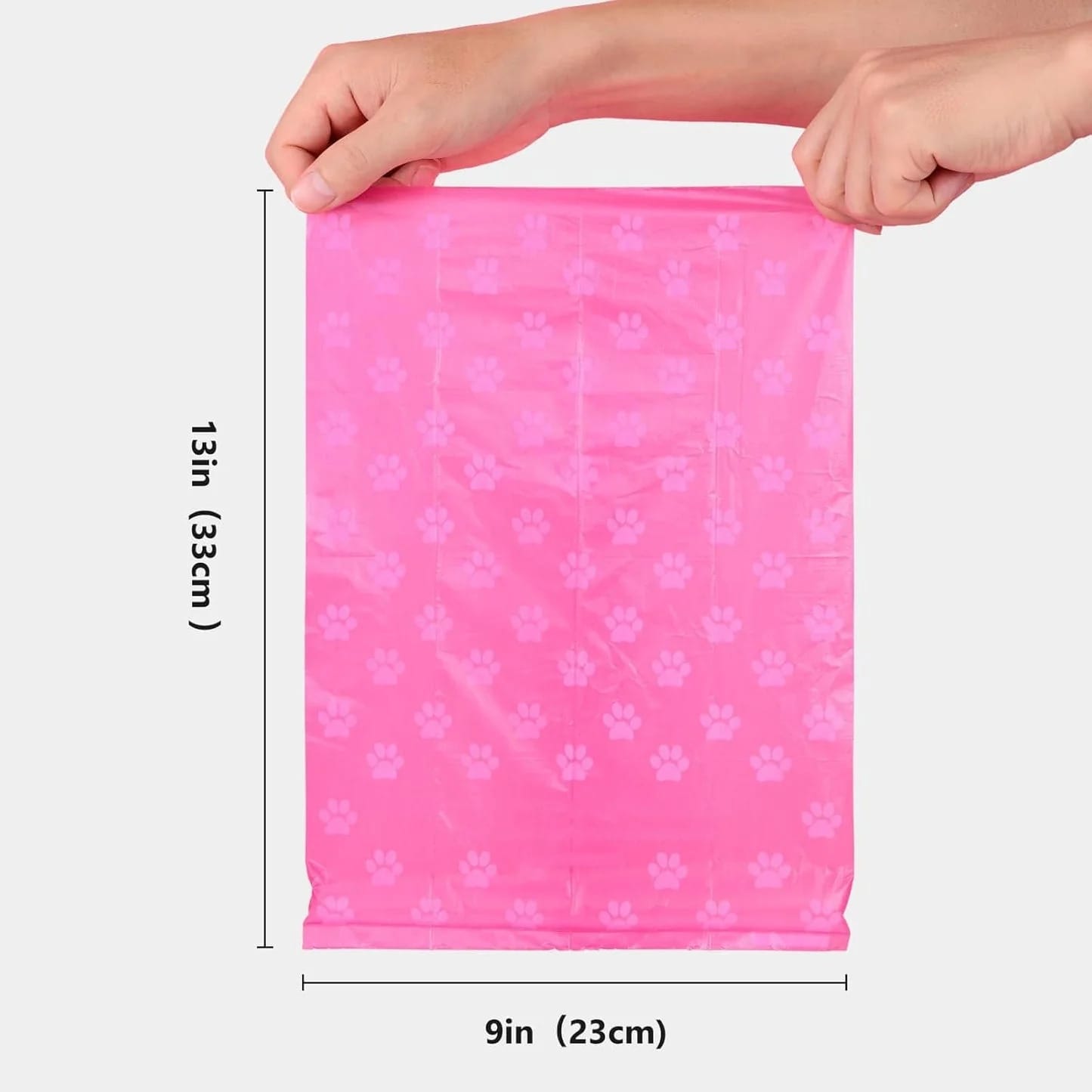 Nineaccy Biodegradable Dog Poo Bags with Holder-240 Large Poop Bags, Corn Starch Blended Compostable Poo Bag, Extra Thick Strong Leak Proof Poop Waste Bag for Dogs (Pink)