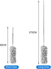 ASelected Extendable Microfiber Duster with 108-Inch Telescoping Pole, Washable Hand Duster for High Surfaces