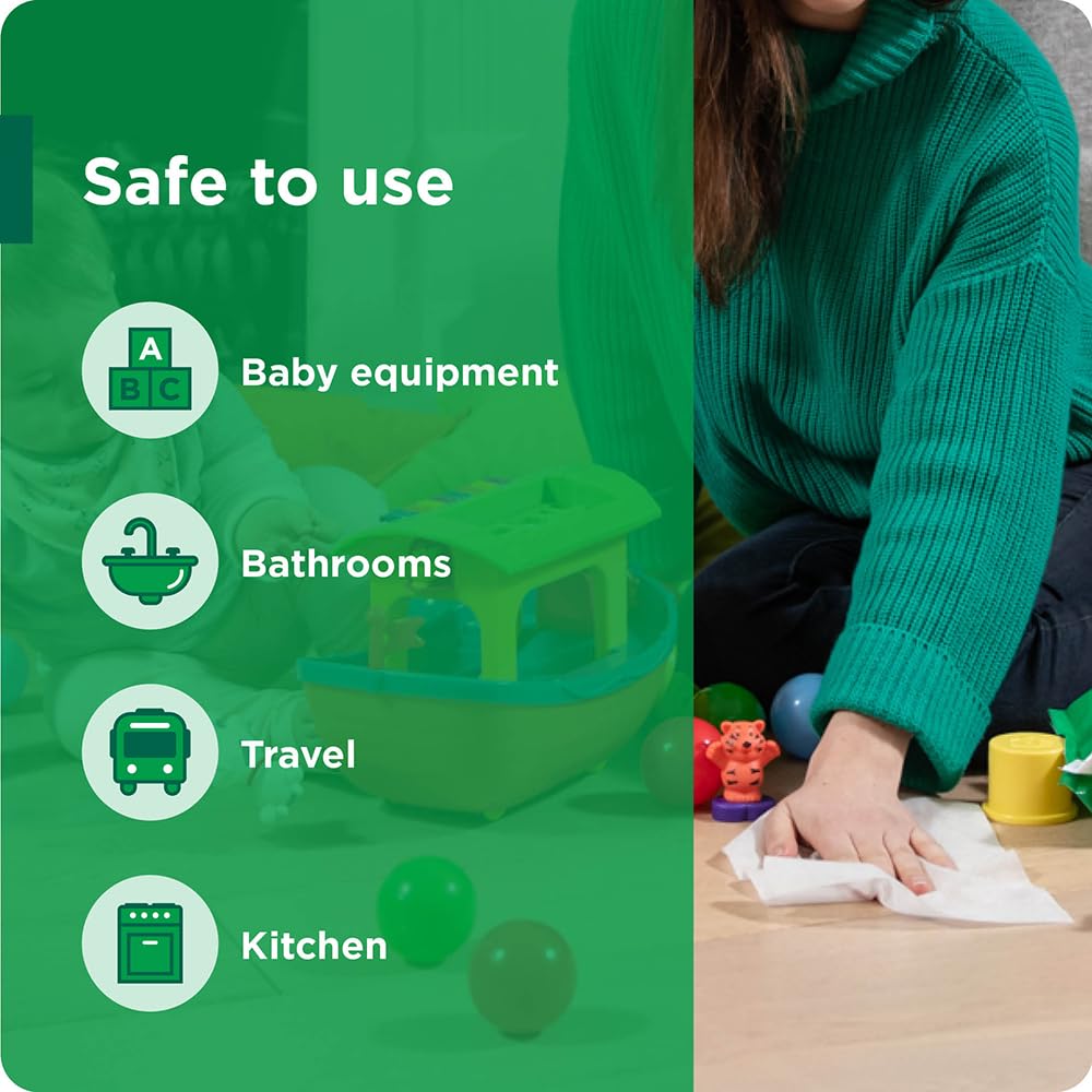 Clinell Universal Cleaning and Disinfectant Wipes for Surfaces - Pack of 200 Regular Wipes - Multi-Purpose, Kills 99.99% of Germs, Effective from 10 Seconds