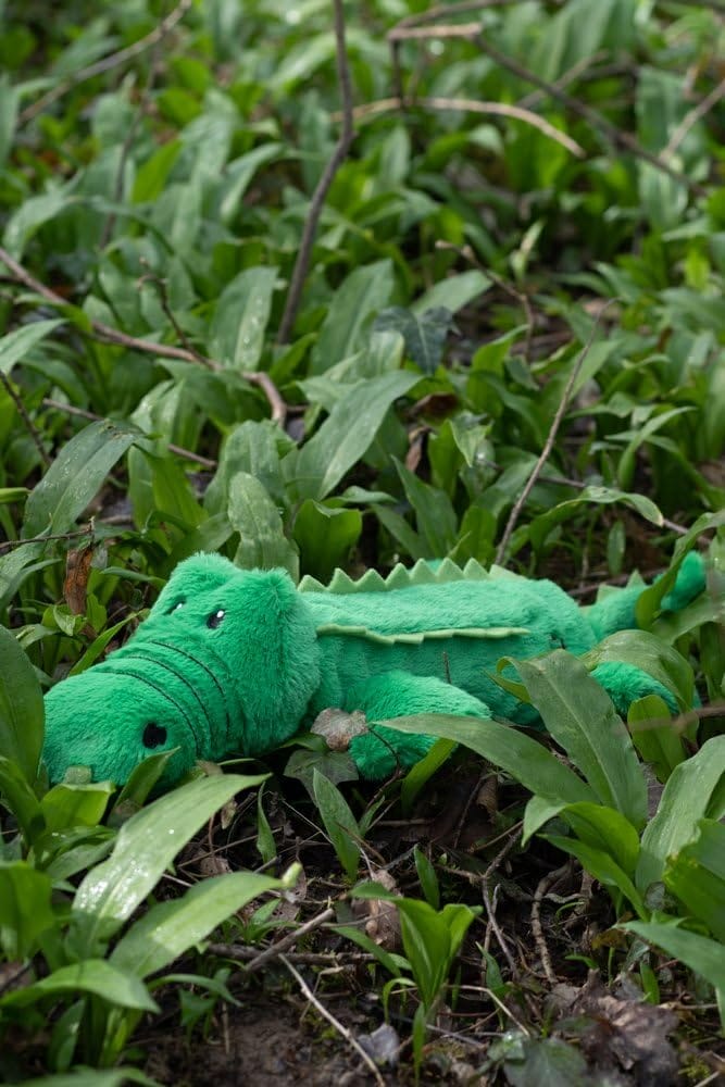 Petface Planet Carlos the Crocodile Eco Friendly Hollow Plush Dog Toy Made From Recycled Plastic Bottles