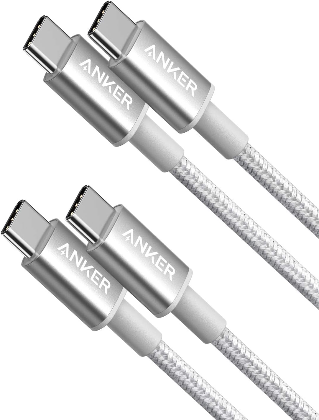 Anker USB C to USB C Charger Cable, New Nylon (6 ft, 2-Pack), 60W (3A) Type C fast Charging Cable for iPhone 17/16/15, iPad Pro, Samsung Galaxy, MacBook Pro,and More