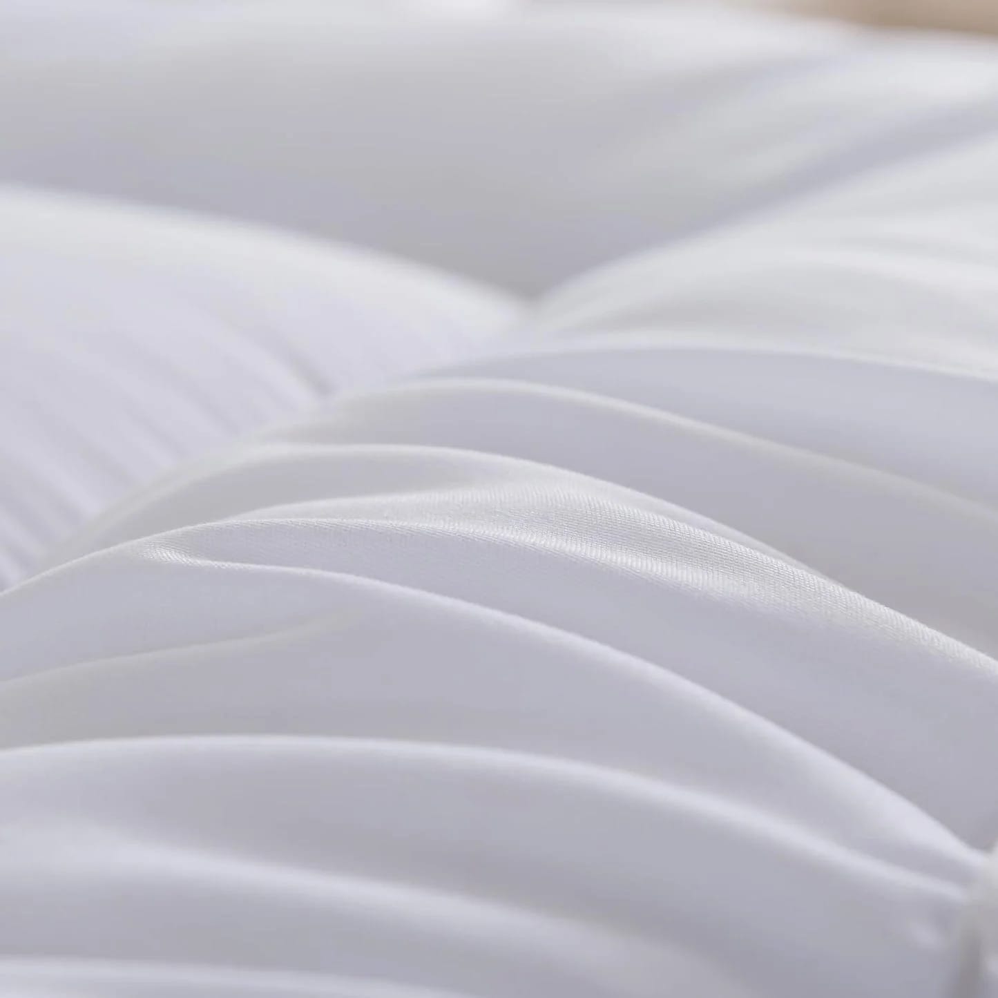 Hotel Quality Box Stitched Microfibre Mattress Topper 5cm Super soft Heavy Fill Orthopaedic Anti Allergy Quilted Mattress Topper (Double,137Cm X190cm)