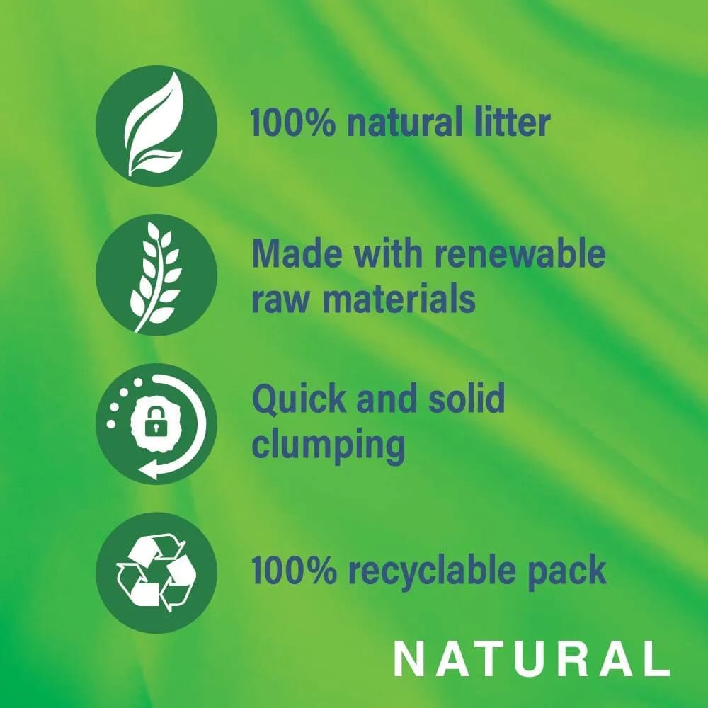 CATSAN - Natural Clumping Cat Litter - 20 L - Biodegradable Extra Absorbent - No Smell - Bulk Cat Litter
