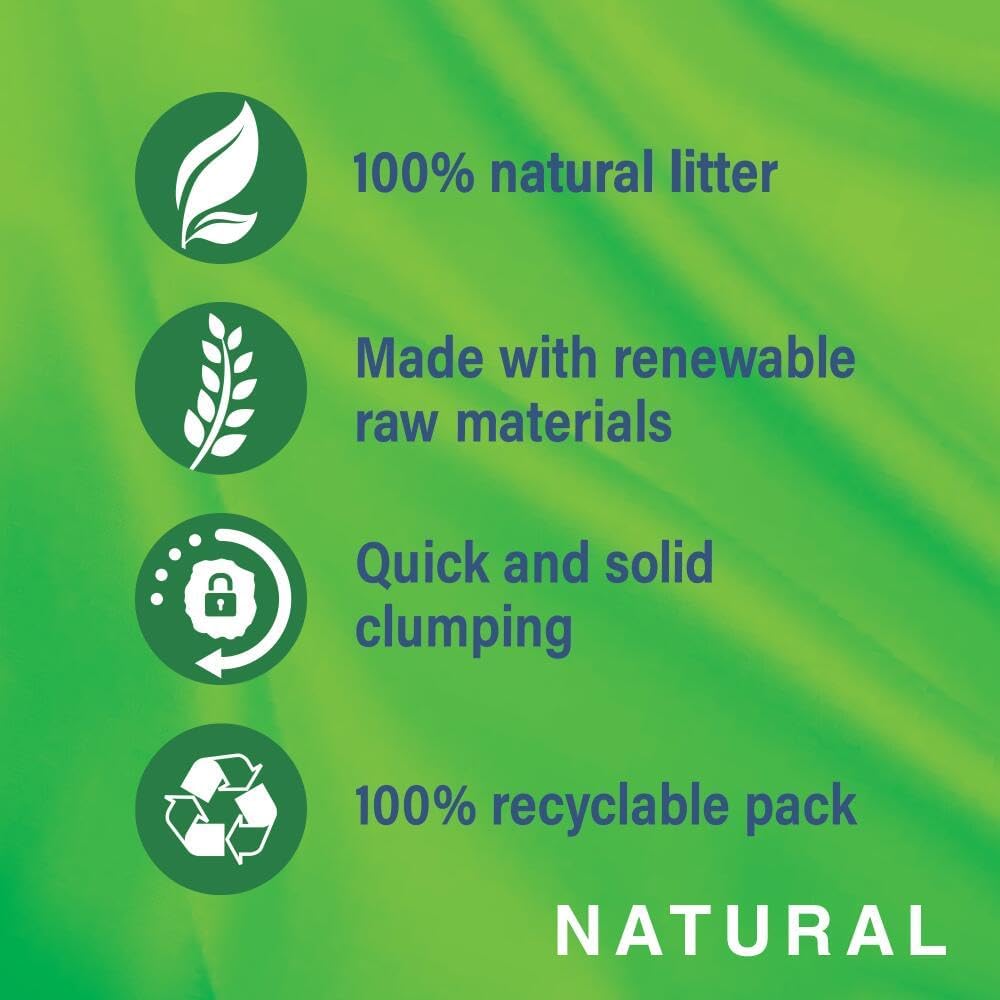 CATSAN - Natural Clumping Cat Litter - 20 L - Biodegradable Extra Absorbent - No Smell - Bulk Cat Litter