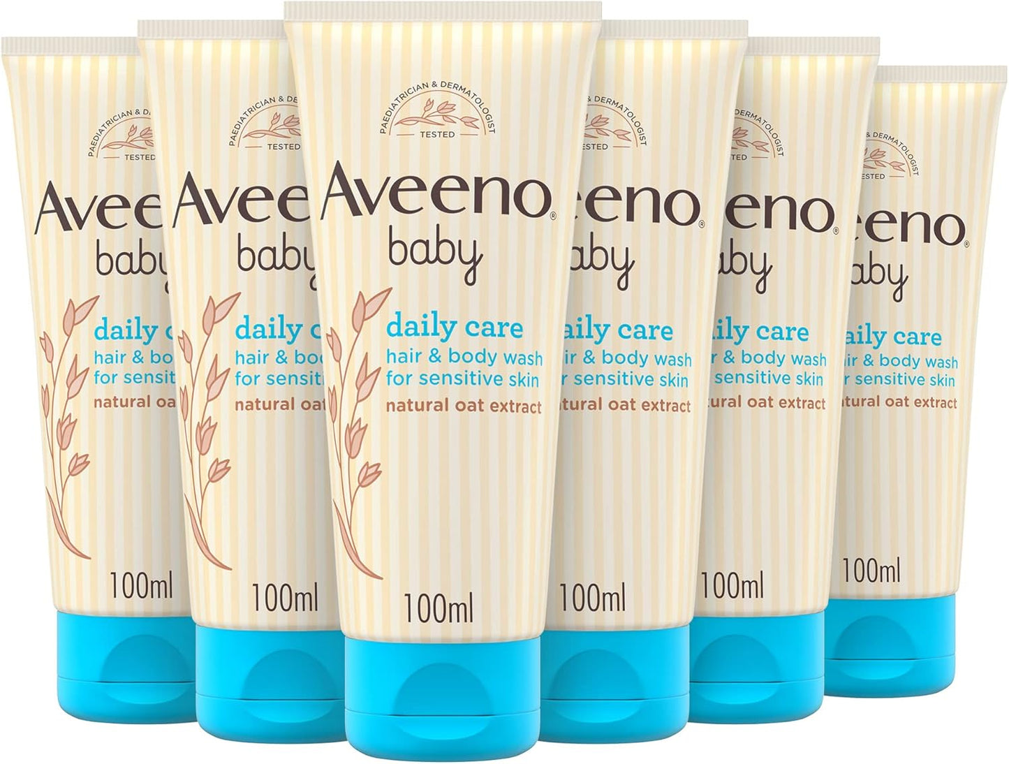"Aveeno Baby Daily Care Gentle Bath & Wash, 400ml – Tear-Free Baby Wash with Colloidal Oatmeal for Sensitive Skin"