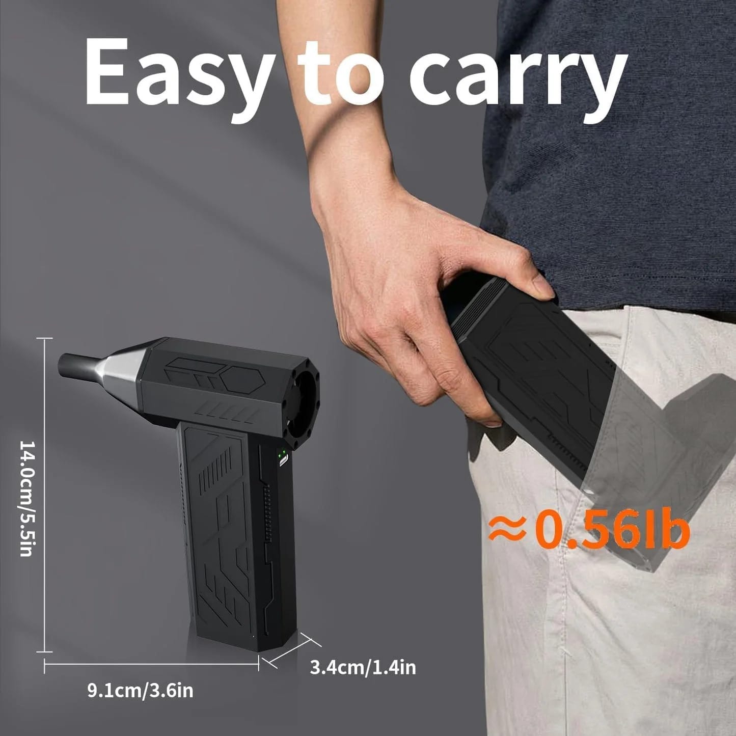 Portable Air Duster Cleaner – 4-Speed Adjustable Cordless Air Blower for PC, Keyboard, Car & Outdoor Cleaning – 110,000 RPM Power