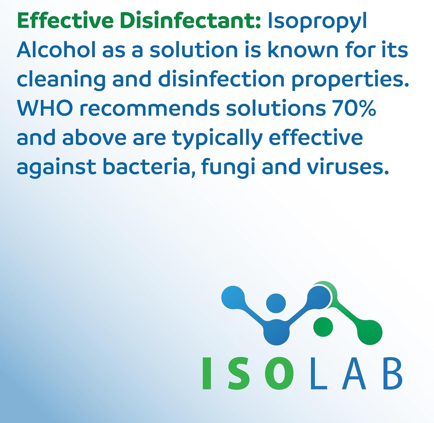 IsoLAB - Isopropanol Rubbing Alcohol - 99.9% Pure Isopropyl Alcohol, Multi-Purpose Cleaner, Degreaser & Solvent - 500ml