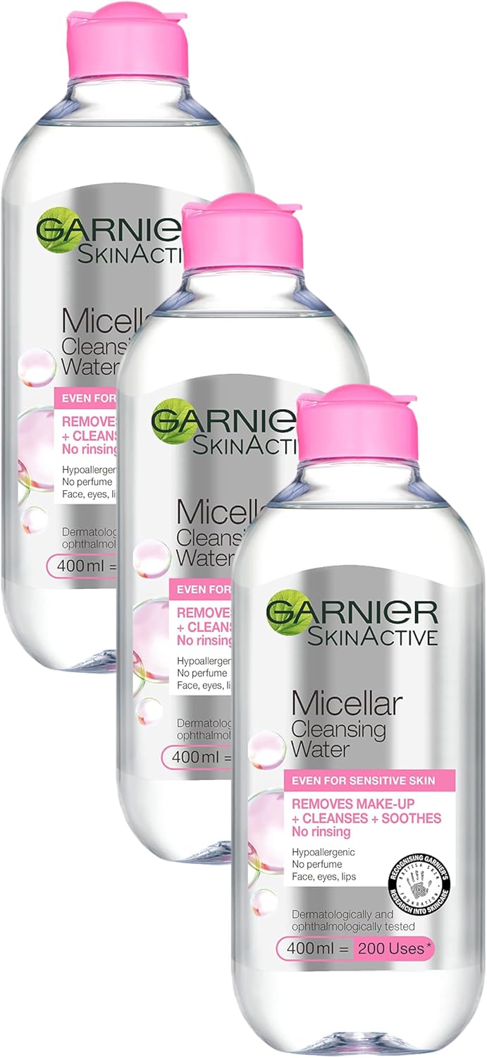 Garnier Micellar Cleansing Water 700ml, Gentle Face Cleanser and Makeup Remover for All Skin Types