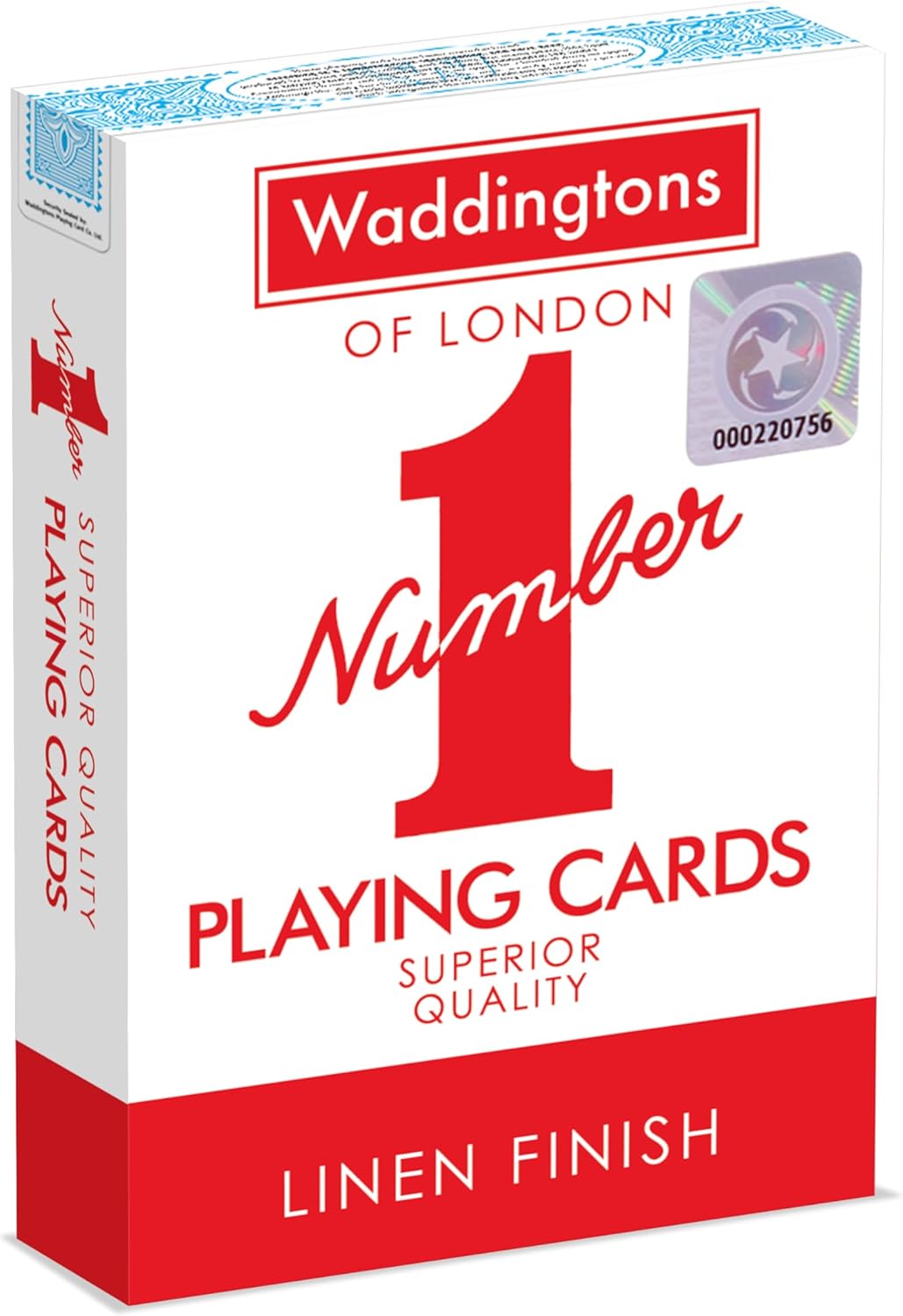 Waddingtons Number 1 Playing Card Game, Includes Fish, Slapjack, Crazy Eights, and Rummy, Single Unit, Travel and Family Game