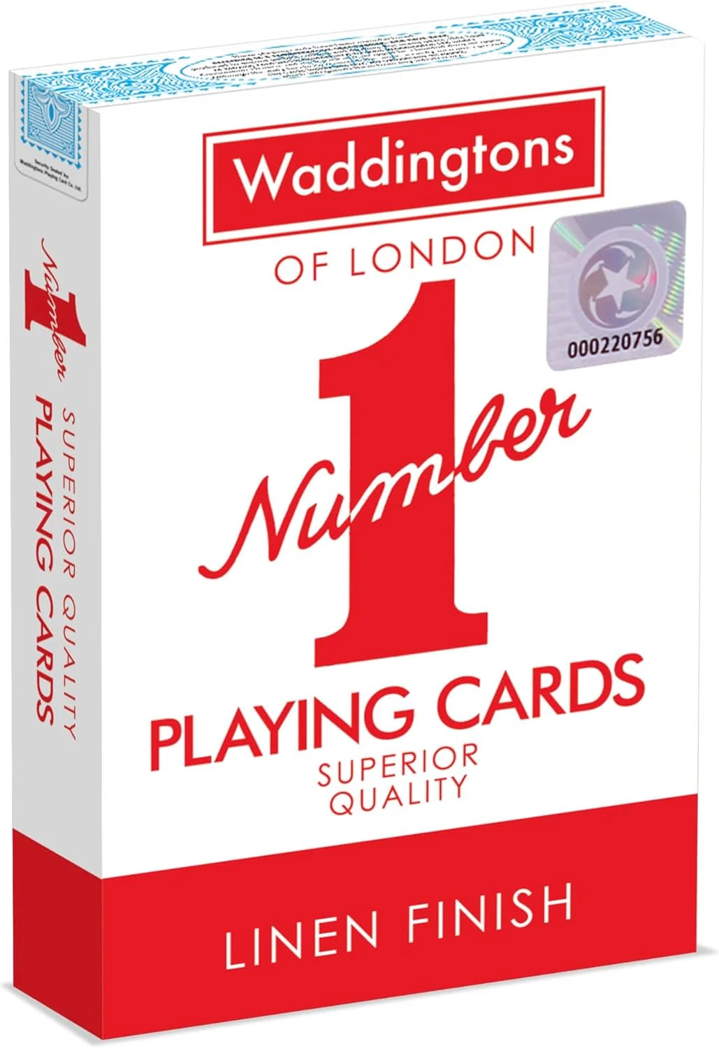 Waddingtons Number 1 Playing Card Game, Includes Fish, Slapjack, Crazy Eights, and Rummy, Single Unit, Travel and Family Game