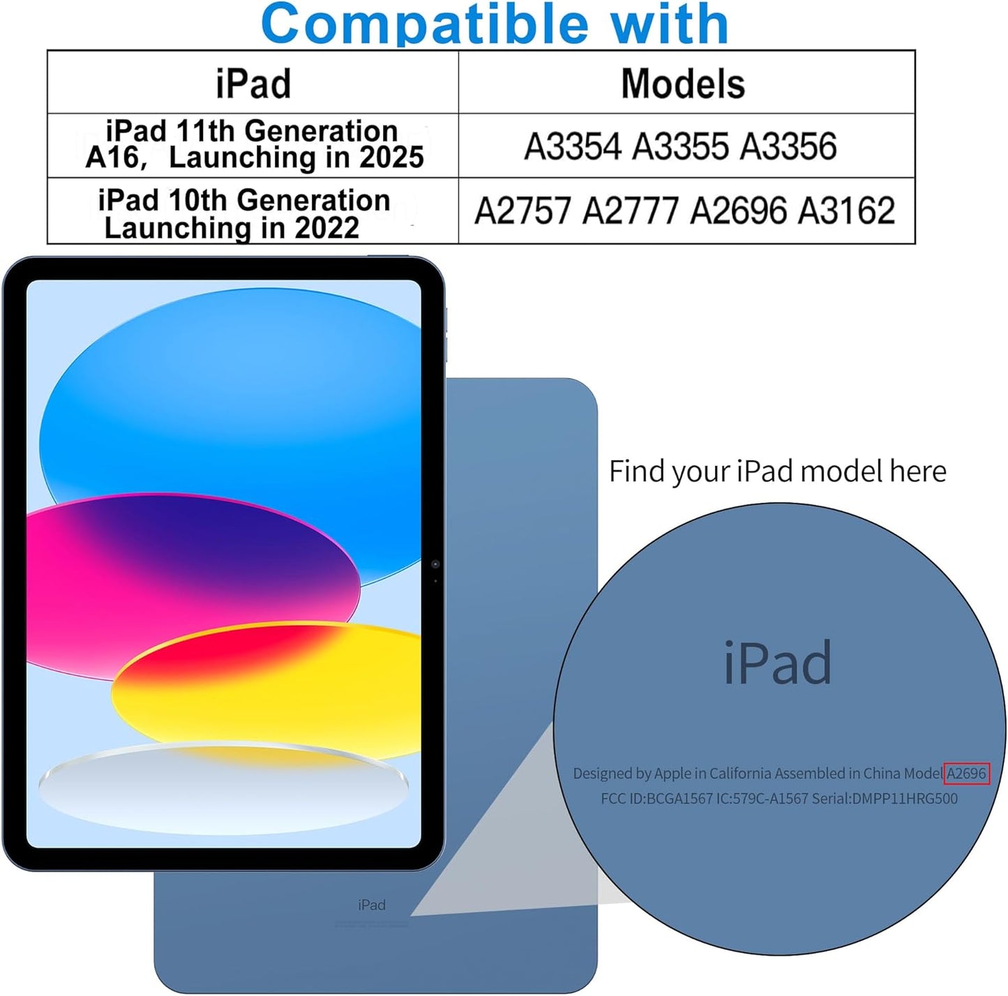 4youquality [2-Pack Screen Protector for iPad (A16) 11th / 10th Generation (2025/2022) (iPad 11 & 10), Tempered Glass Film, Anti-Scratch, Impact-Resistant