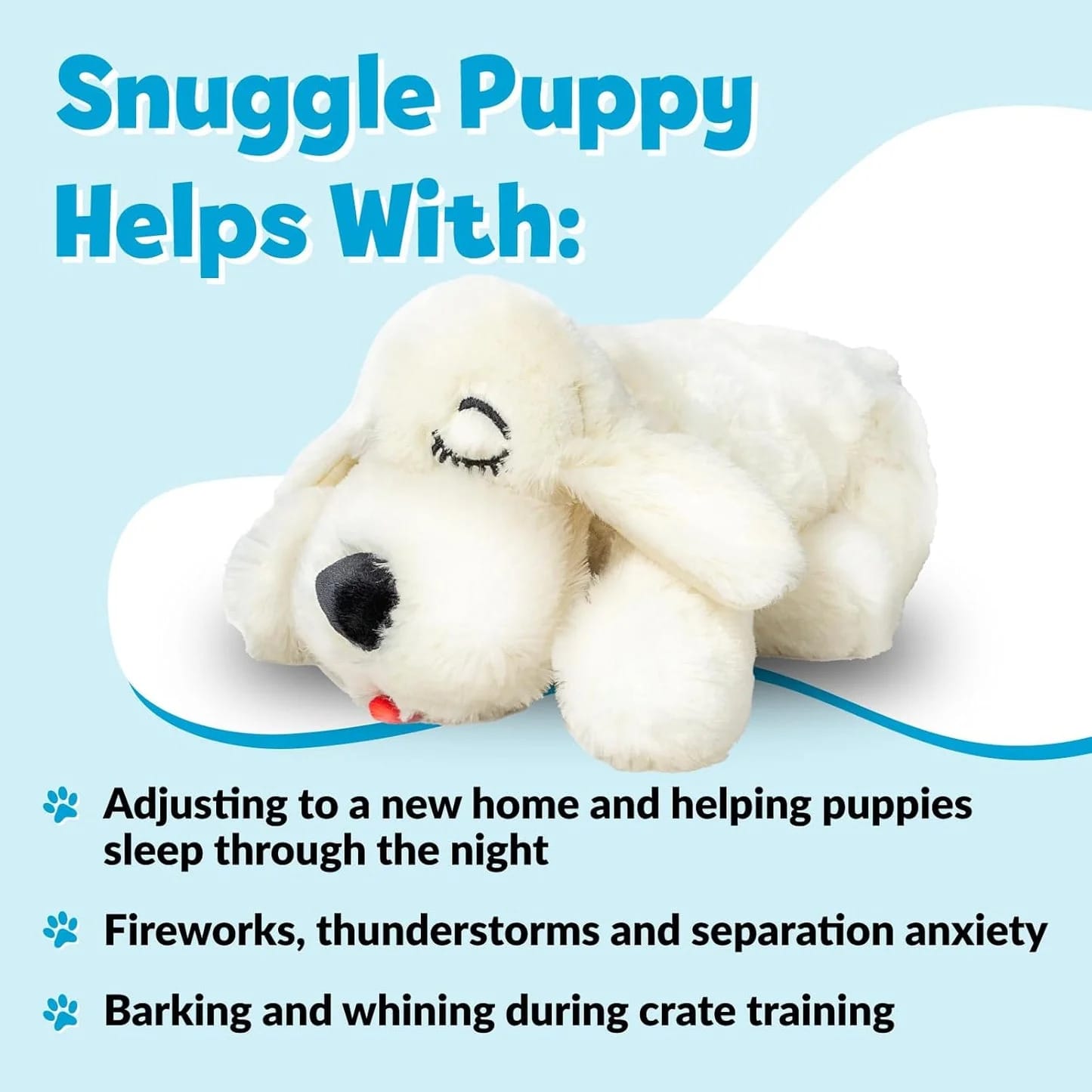Original Snuggle Puppy Heartbeat Stuffed Dog Toy. Puppy Toy for Anxiety Relief, Calming Aid, and Comfort Toy for Behavioral Training in Golden