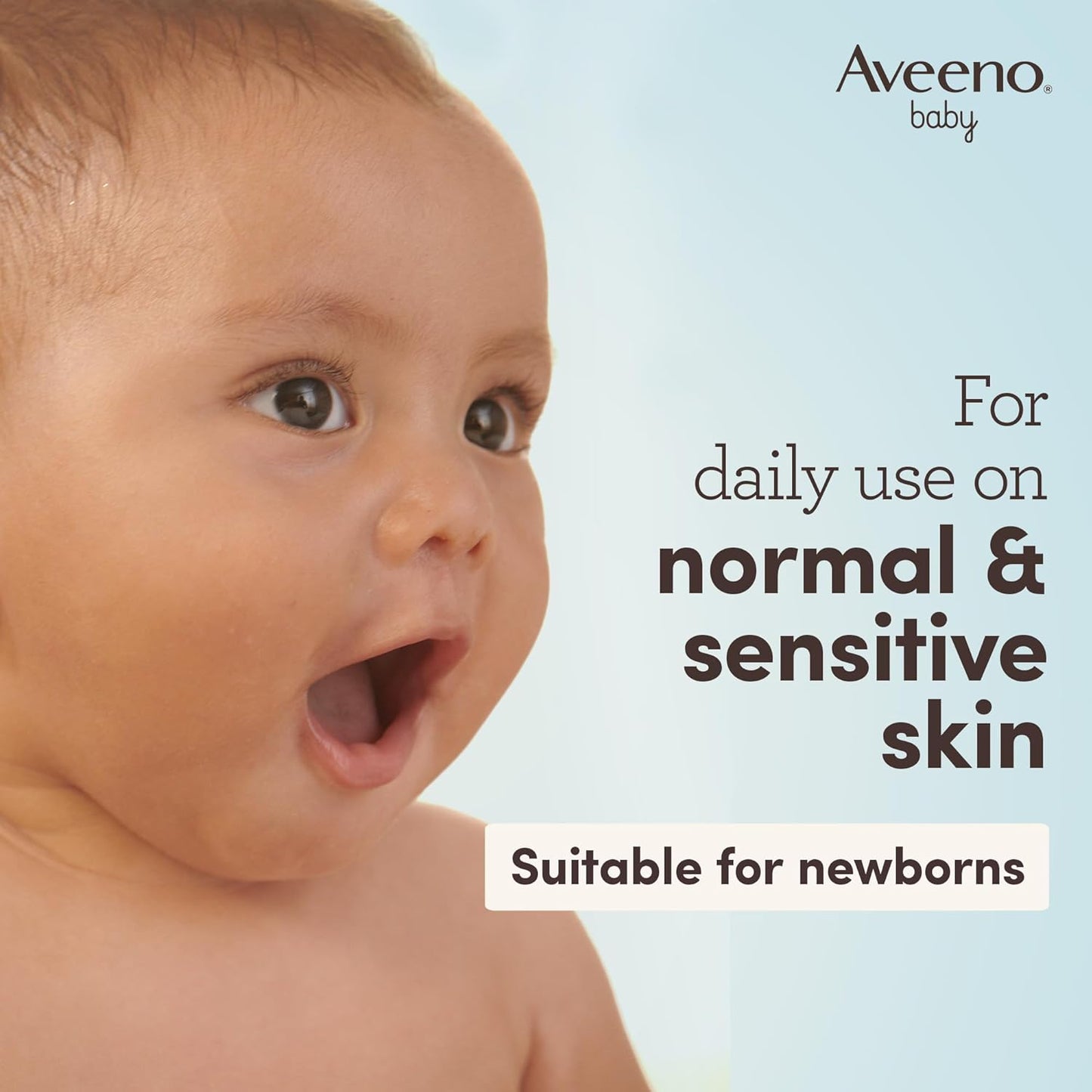 "Aveeno Baby Daily Care Moisturising Lotion, 250ml – Fast-Absorbing Face and Body Lotion with Prebiotic Colloidal Oatmeal for Sensitive Skin"
