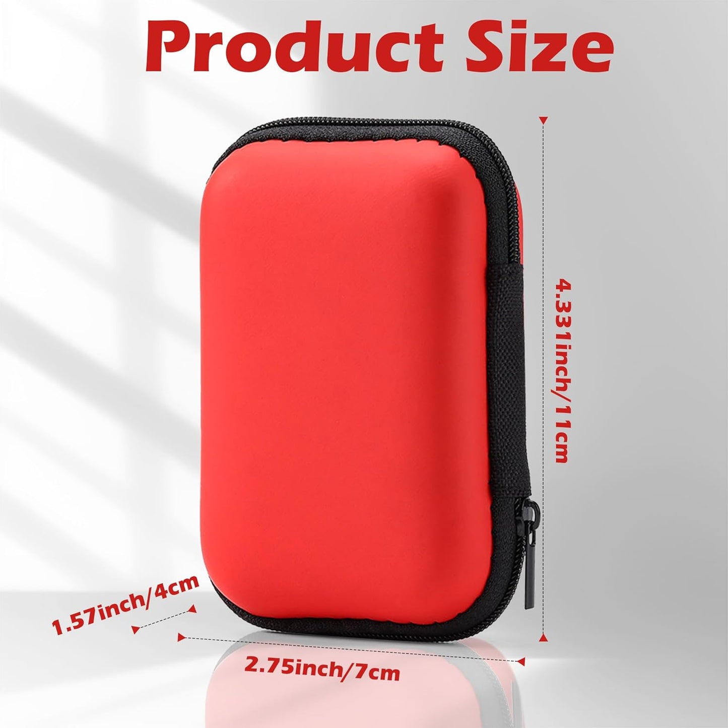 mwellewm Playing Cards Case for UNO, Card Game Case, Practical Playing Card Game Box Holder Storage Box (Red)