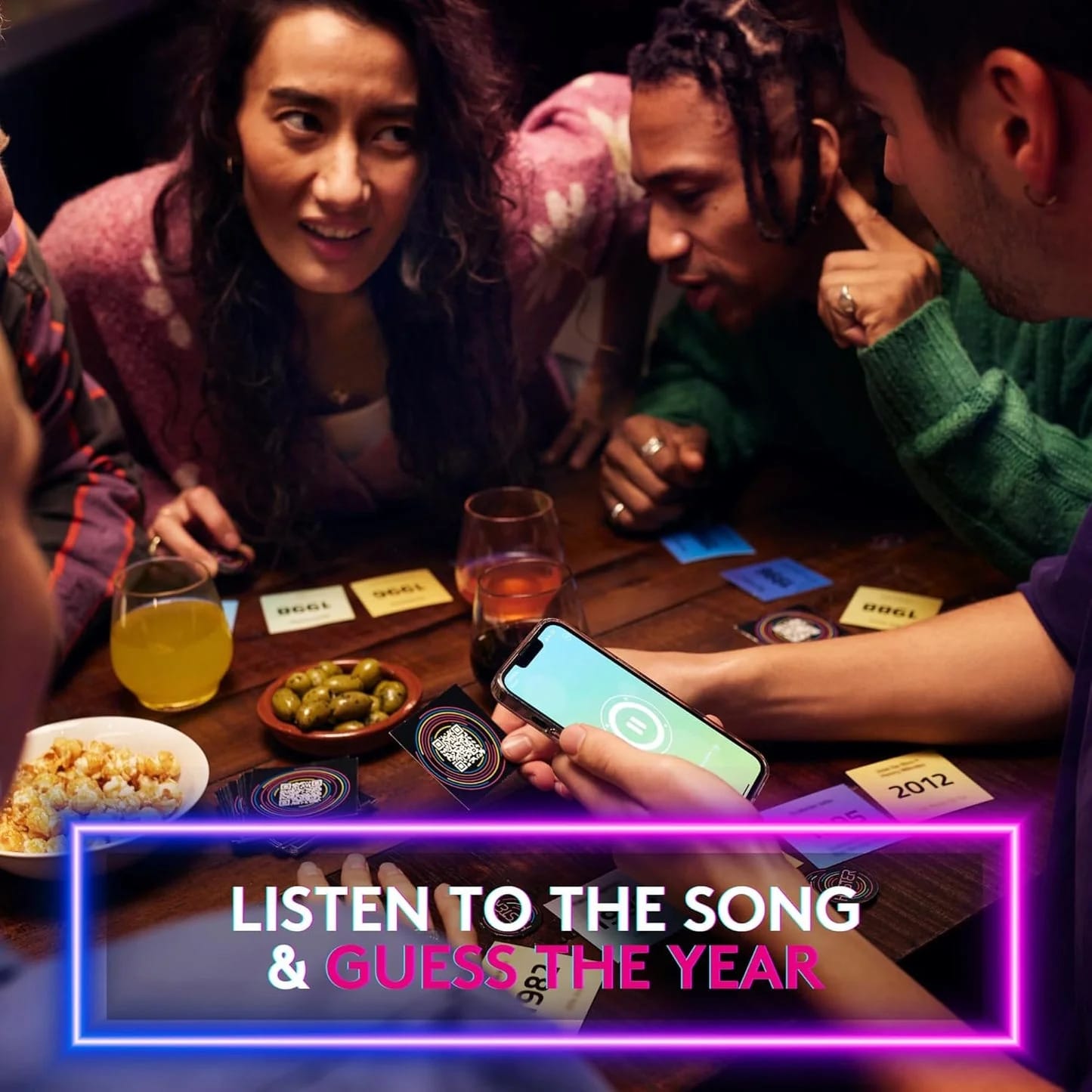 Hitster Music Party Board Game, Card Game for 2-10 Players, 300+ Music Hits, UK Edition, Adult and Family Game for Parties and Game Nights