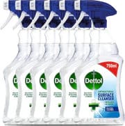 Dettol Antibacterial Disinfectant Surface Cleaner, Original Fragrance, Pack of 6, 6 x 750ml, Total of 4.5L
