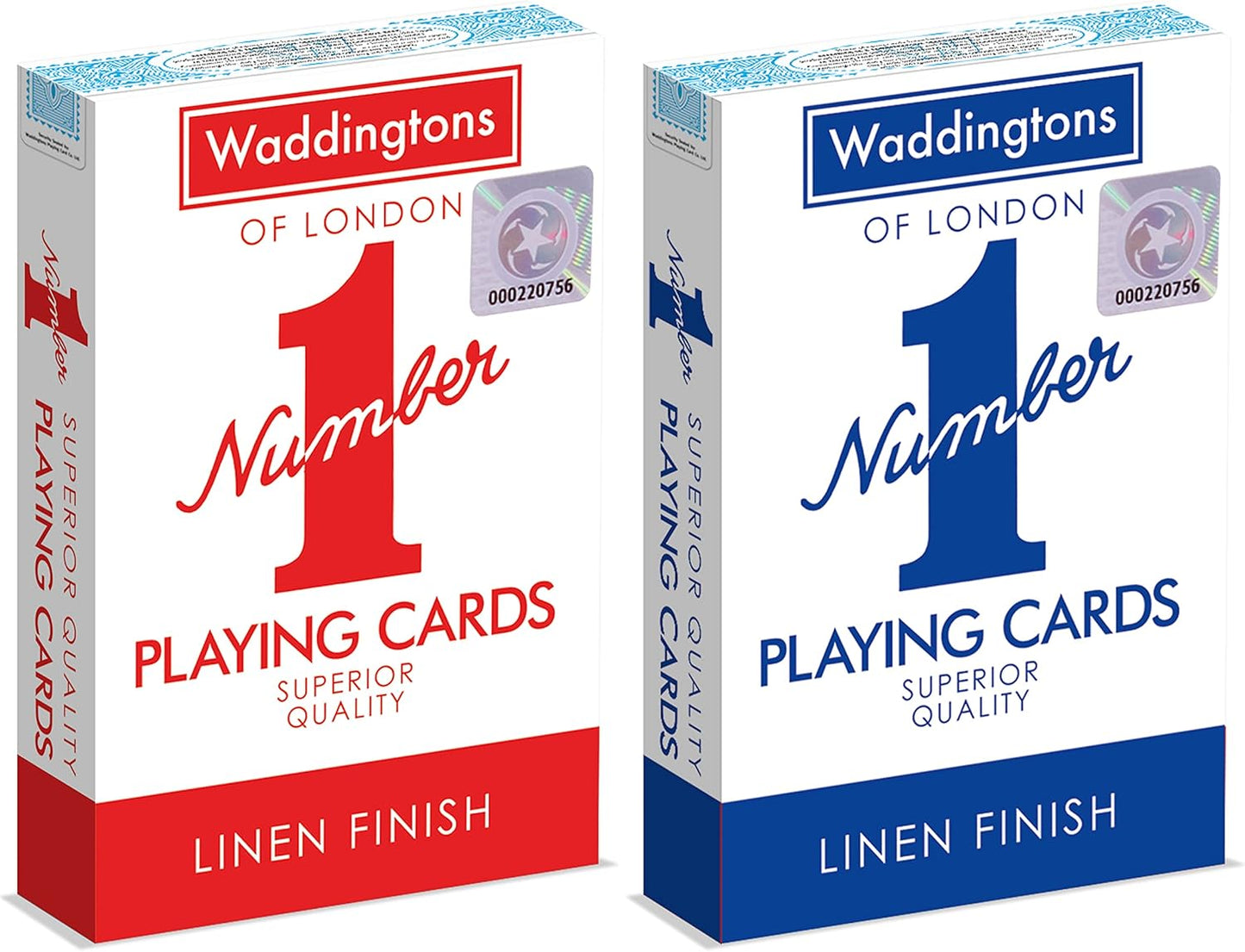 Waddingtons Number 1 Playing Card Game, Includes Fish, Slapjack, Crazy Eights, and Rummy, Single Unit, Travel and Family Game
