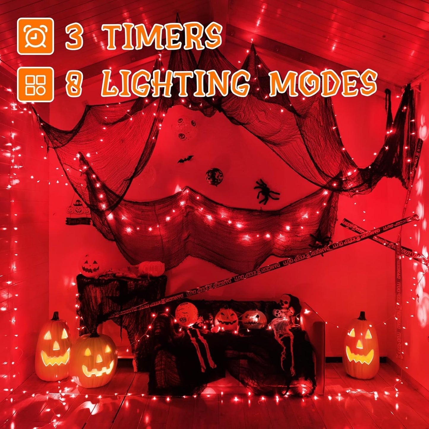 Ollny 10m 100 LED Fairy Lights, Mains Powered Waterproof String Lights with Remote, Timer, and Multiple Modes for Indoor and Outdoor Decoration