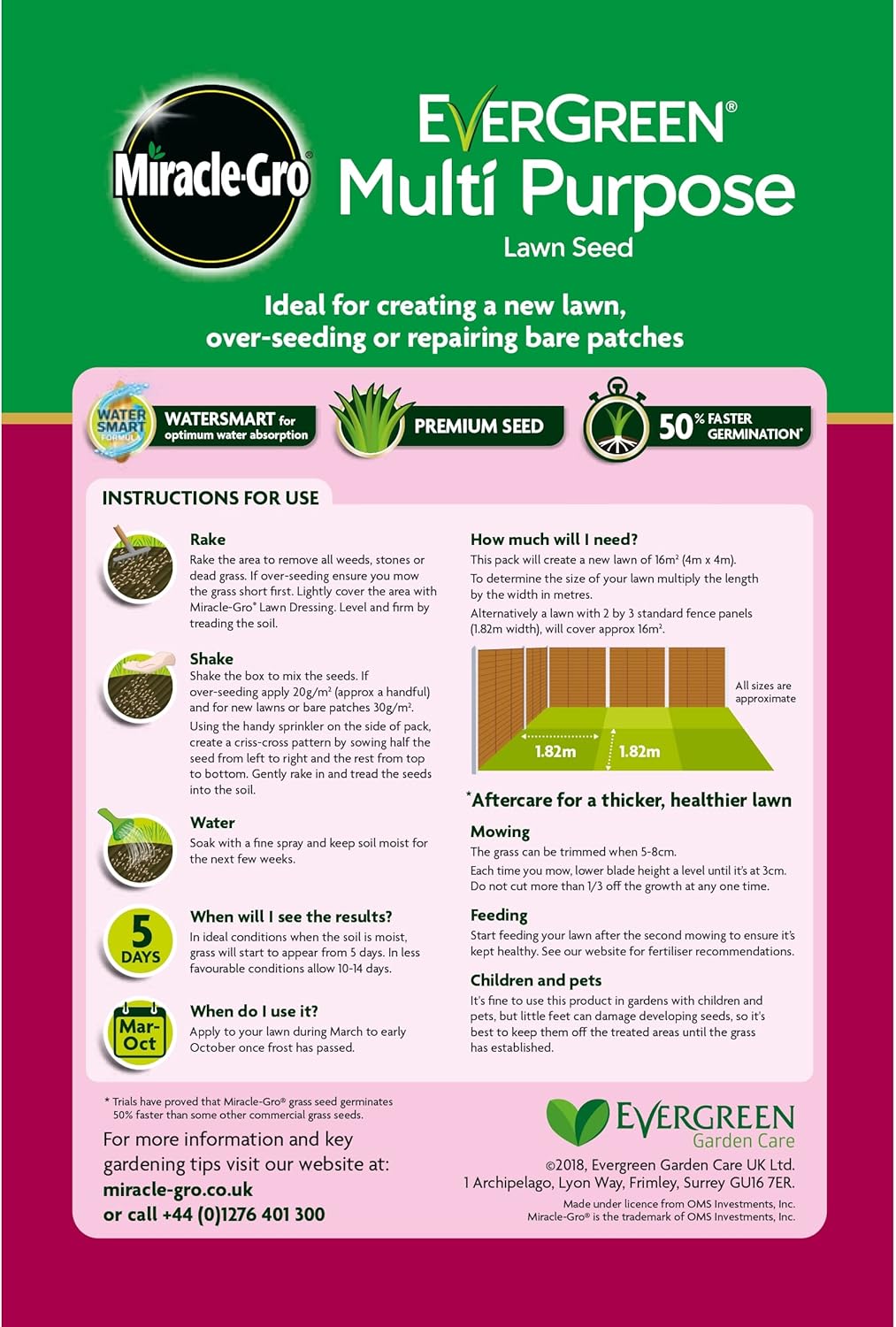 MG M/P Grass Seed 480G DU 119730