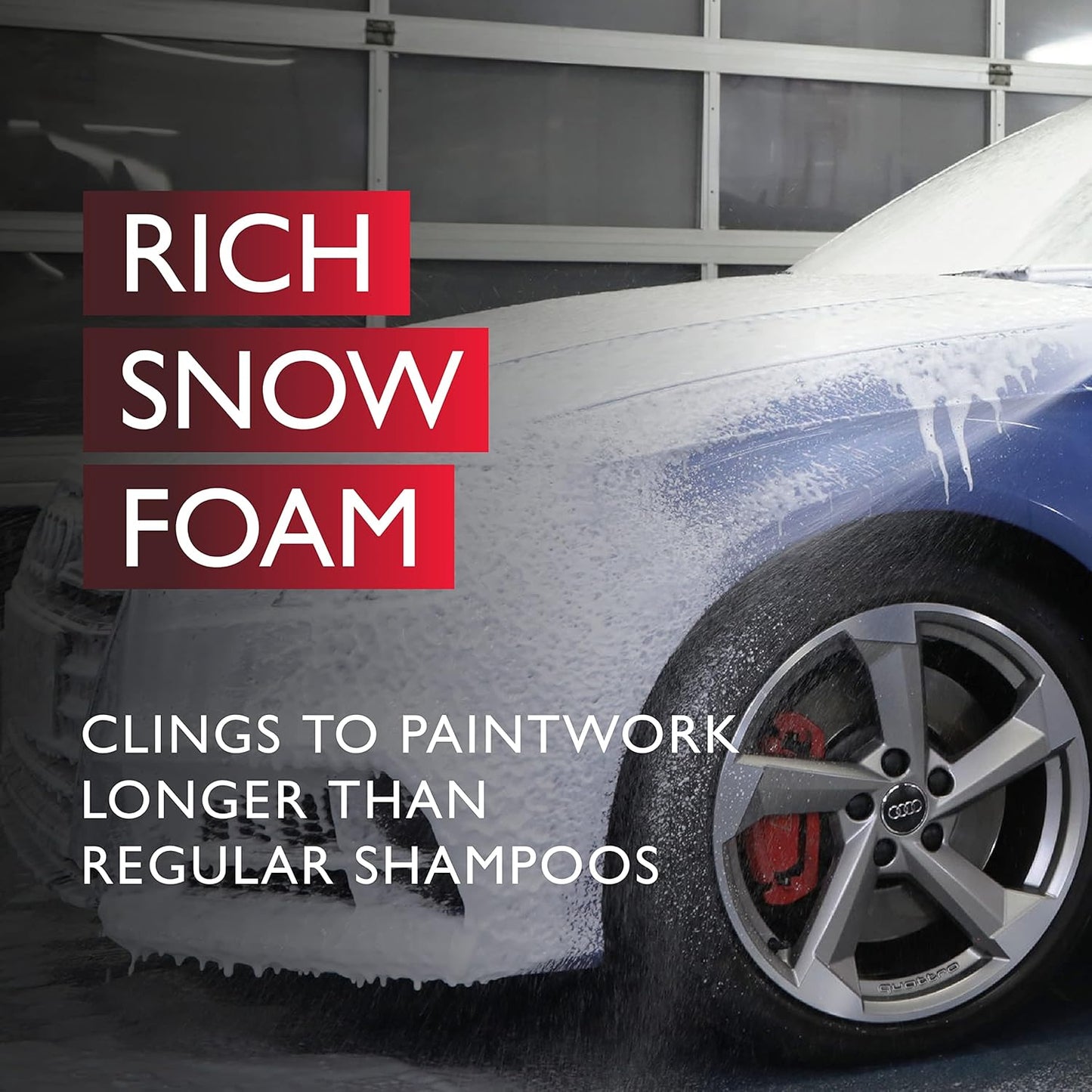 "Autoglym Polar Blast Car Shampoo Concentrate, 2.5L (Makes 15L) – pH Neutral, Extra Thick Snow Foam for All Paint Types, White"
