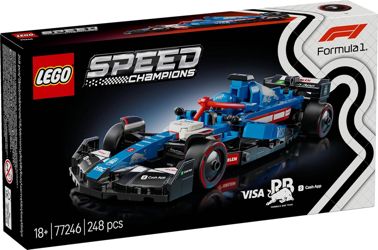 LEGO Speed Champions RB VCarb F1 Race Car Model Set 77246, Includes Collectible Driver Minifigure, for Adults and Teens