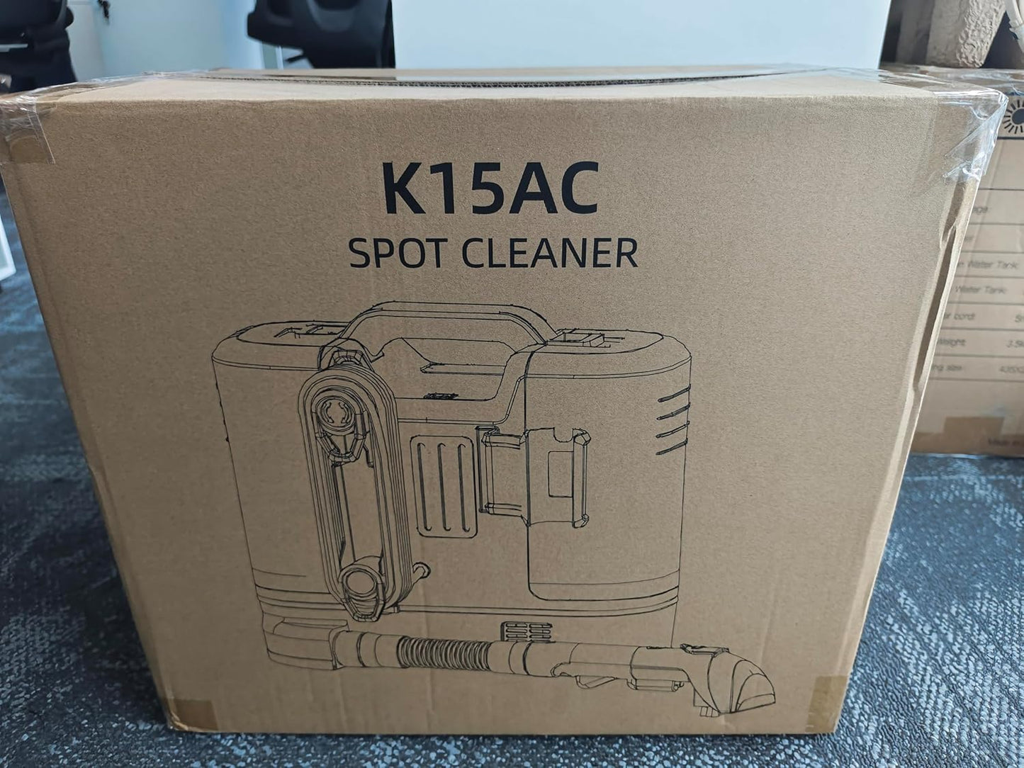 Rivenara Carpet Spot Upholstery Cleaner - Handheld Sofa Stain Striker 450W Wet Washer Machines Vacuum Portable Compact Cleaning Machine Small Mini Messy Tool for Pets Home Rug Couch Car Seats