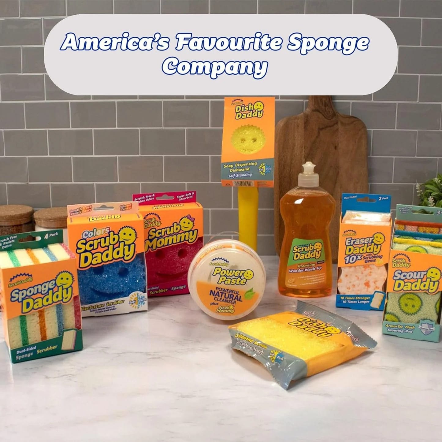 Scrub Daddy Power Paste All Purpose Cleaner - Oven Cleaner Heavy Duty Cleaning Products for Kitchen Appliances, Cooker, Air Fryer, Induction Hob, Shower, Bath & Sink - Kit With Scrub Mommy Sponge