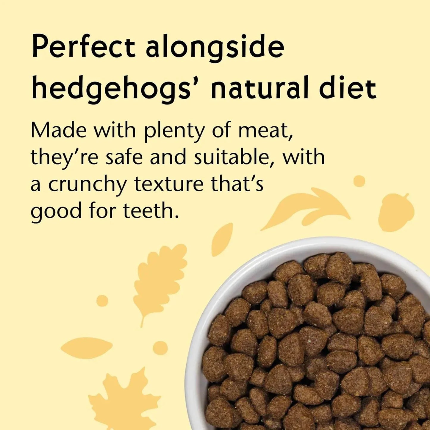 Vale’s Hedgehog Food, 1.5kg, Meaty Crunchy Biscuits High in Fibre, Suitable and Nutritious for Hedgehogs