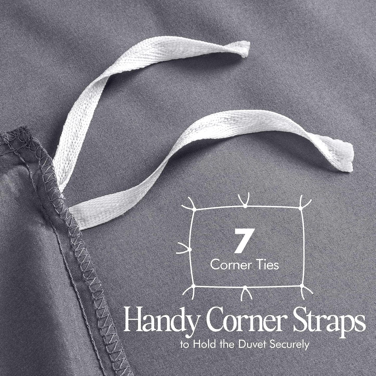 Utopia Bedding Duvet Cover Double - Soft Microfibre Polyester - Bedding Quilt Cover Set, with Pillow cases (Grey)